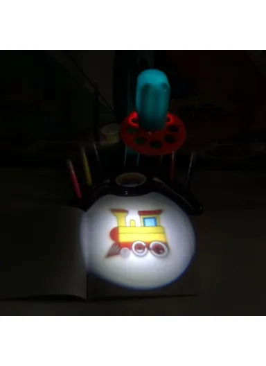 Multi-functional Slide Projector for Kids Creative Painting Projection Puzzle Game - Red