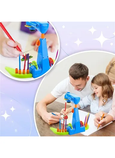 Drawing Projector for Kids Tracing Drawing Projector Toy Sketcher with Light YM133 - Blue