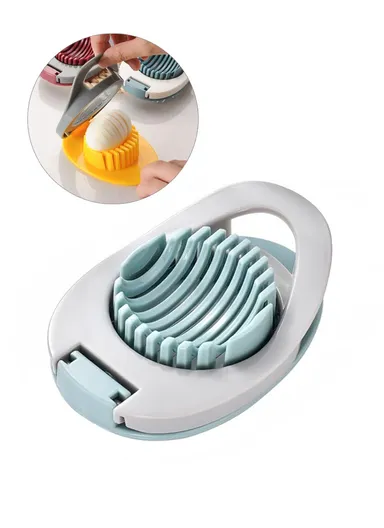 Egg Slicer 304 Stainless Steel Cutting Wires Egg Cutter Salted Duck Egg Divider Kitchen Tool - Green