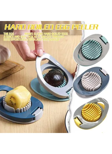Egg Slicer 304 Stainless Steel Cutting Wires Egg Cutter Salted Duck Egg Divider Kitchen Tool - Green