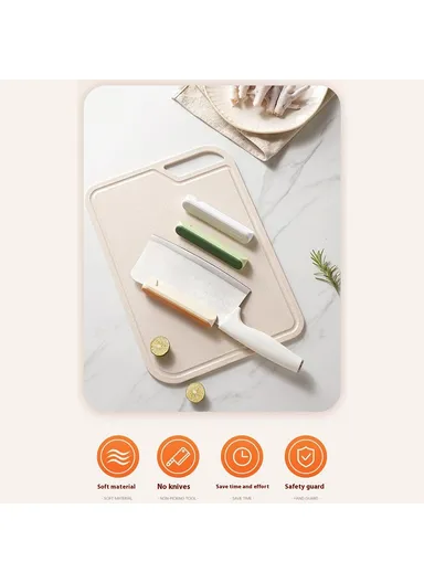 Effortless Kitchen Knife &amp; Cleaver Sharpener with Safety Hand Guard (L11 x W2.7)cm - Orange