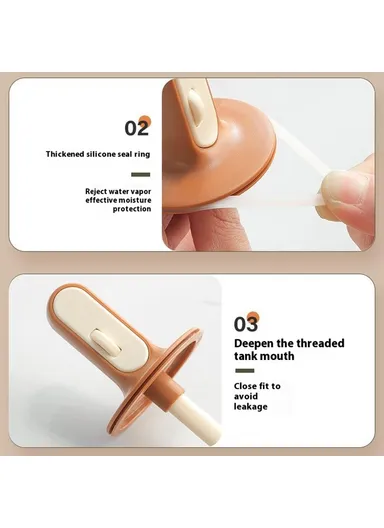 Kitchen Seasoning Container with Integrated Spoon, Moisture-Proof Glass Sealed Spice Jar - Green