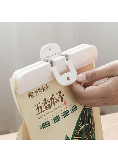 2-Pcs Home Sealing Food Clips, Moisture-proof Food Keeping Fresh Clips (L16.4 x W5)cm - Size: L