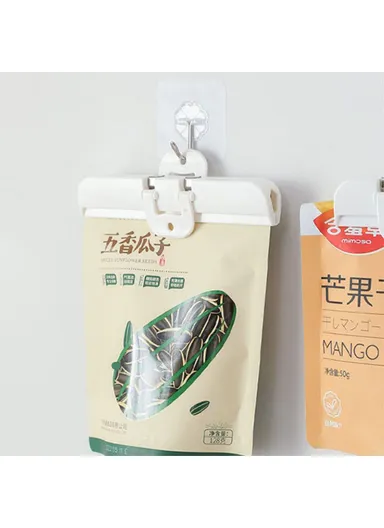 2-Pcs Home Sealing Food Clips, Moisture-proof Food Keeping Fresh Clips (L16.4 x W5)cm - Size: L