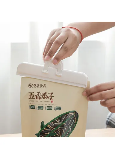 2-Pcs Home Sealing Food Clips, Moisture-proof Food Keeping Fresh Clips (L16.4 x W5)cm - Size: L