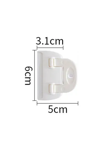 2-Pcs Food Bag Sealing Clips, Cereal Bag, Office Document, Snack, Potato Chip Bag (L6 x W5)cm - Size: S