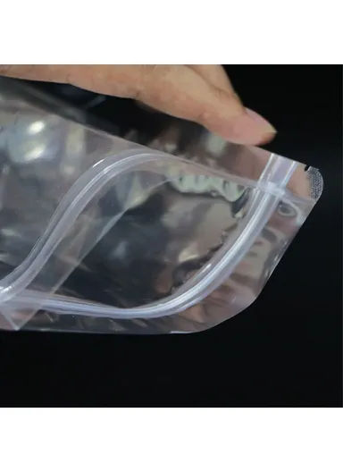 100Pcs 20C Single Side Transparent Food Storage Bags Sealer Bags MX-067 (L10 x W3 x H15)cm