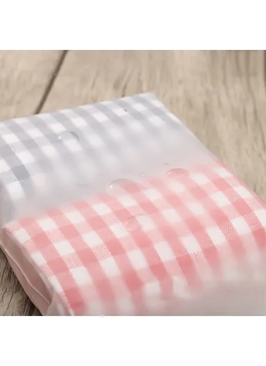 100Pcs 16C Thickness Travel Storage Pouch EVA Resealable Sliding Zip Bags MX-063 (L20 x W30)cm