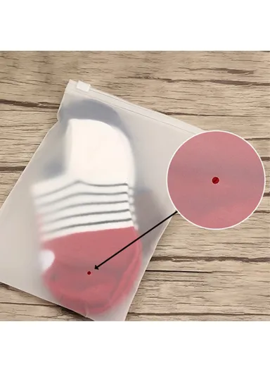 100Pcs 16C Thickness Travel Storage Pouch EVA Resealable Sliding Zip Bags MX-063 (L20 x W30)cm