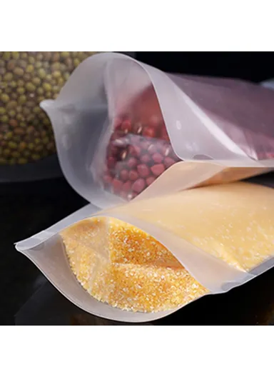 100Pcs 20C Resealable Storage Bags Clear Matte Stand Up Food Pouches MX-008 (L15 x W4 x H22)cm