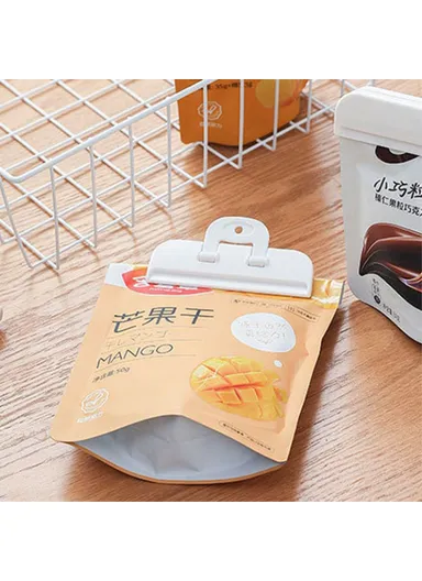 2-PCS Potato Chip Clips Food Bag Clips Bag Sealing Clips Air Tight Seal Clamp for Keeping Food Fresh - M