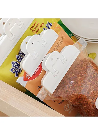 2-PCS Potato Chip Clips Food Bag Clips Bag Sealing Clips Air Tight Seal Clamp for Keeping Food Fresh - M