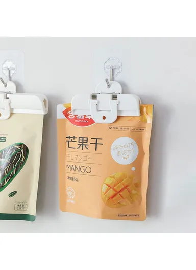 2-PCS Potato Chip Clips Food Bag Clips Bag Sealing Clips Air Tight Seal Clamp for Keeping Food Fresh - M