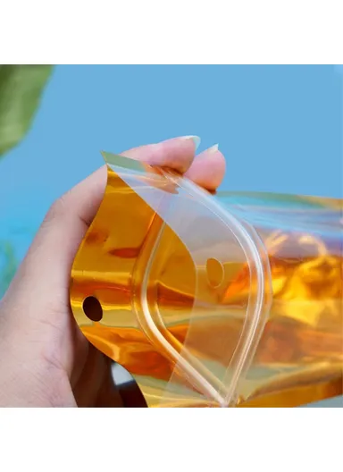 100-Pcs 16C Sealing Stand Up Bags, Transparent Window Design Food Storage Bags MX-111 (L13 x W5 x H20.5)cm