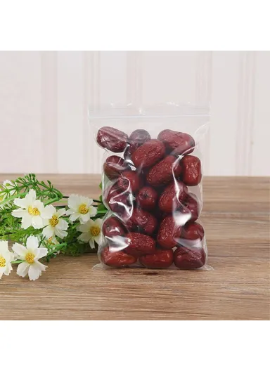 100-Pcs Clear Storage PE Bags Resealable Ziplock Sealing Pouches MX-054 (L40 x W60)cm