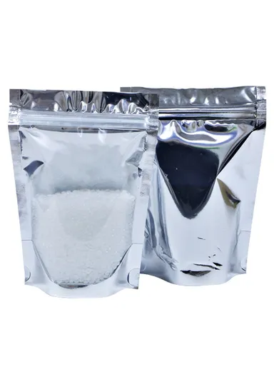 100Pcs Reusable Zipper Smell-Proof Lock Bag, Multi-Use 16C Aluminium Foil Stand Up Food Sotrage Pouches MX-009 (L15 x W4 x H22)cm
