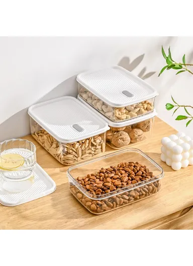 1350ml Refrigerator Food Organizers PE+PET Containers Bins with Lids TY-59365