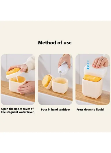 Cute Cat Shaped Dish Soap Dispenser Kitchen Sink Liquid Soap Pump Detergent Dispenser - Green