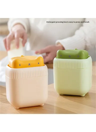 Cute Cat Shaped Dish Soap Dispenser Kitchen Sink Liquid Soap Pump Detergent Dispenser - Green