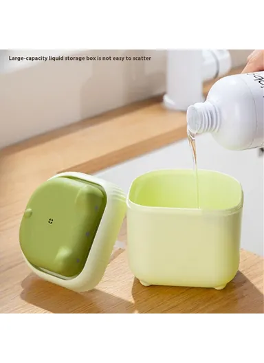 Cute Cat Shaped Dish Soap Dispenser Kitchen Sink Liquid Soap Pump Detergent Dispenser - Green
