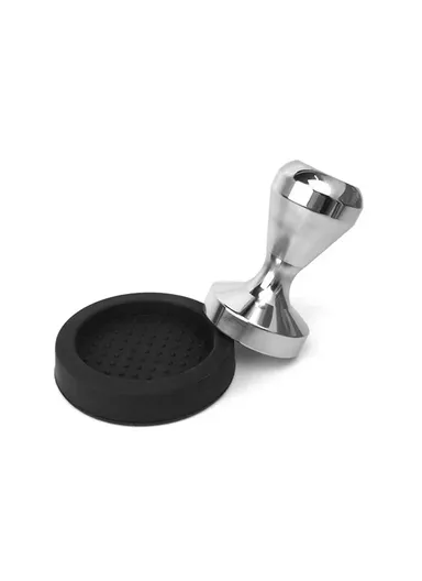 Silicone Coffee Tamp Mat Coffee Tampering Pad Anti-skid Espresso Silicone Mat - Black