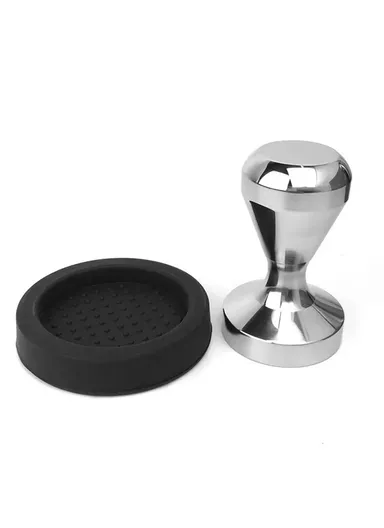 Silicone Coffee Tamp Mat Coffee Tampering Pad Anti-skid Espresso Silicone Mat - Black