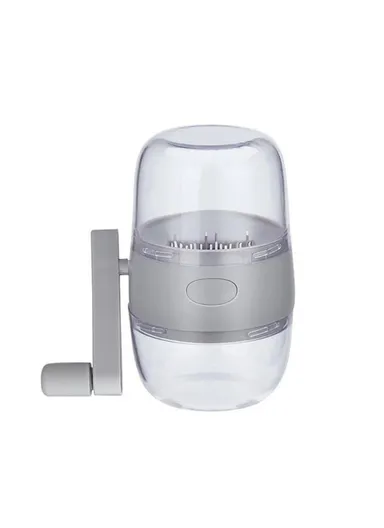 Manual Nut Chopper Grinder – Dried Fruit Crusher and Peanut Masher - Grey