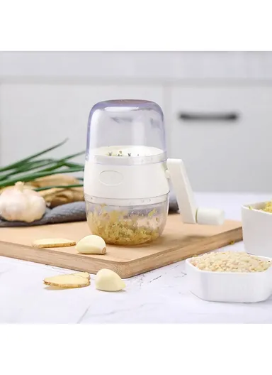 Manual Nut Chopper Grinder – Dried Fruit Crusher and Peanut Masher - Grey