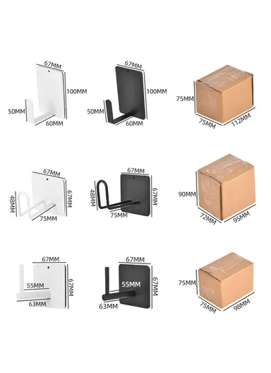 2-Pcs Column Shape Carbon Steel Magnetic Hook Kitchen Refrigerator Hanging Hook - White