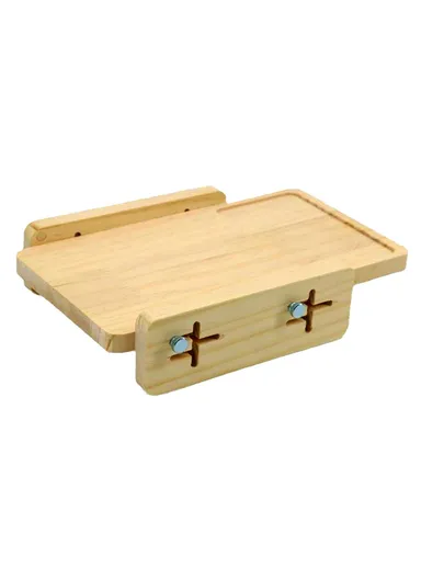 Adjustable Wooden Bread Slicer, Rack Home Kitchen Bread Slicer Tool (L27 x W18 x H6)cm