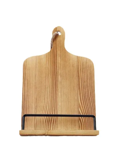 Kitchen Wooden Recipe Tablet Holder Restaurant Menu Stand Display Rack