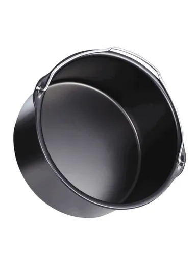 10-Pcs Set Air Fryer Accessory Kit for 3.2QT-5.8QT Air Fryer Frying Baking Pan Rack Pizza Tray Pot Metal Holder Set - 8-inch