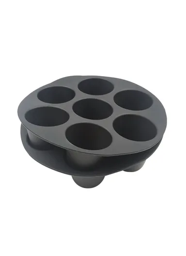 10-Pcs Set Air Fryer Accessory Kit for 3.2QT-5.8QT Air Fryer Frying Baking Pan Rack Pizza Tray Pot Metal Holder Set - 8-inch