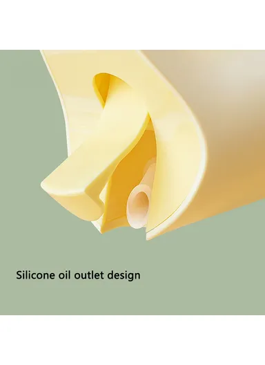 500ml High Borosilicate Glass Oil Storage Bottle Kitchen Pouring Oil Bottle - Yellow