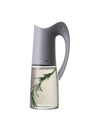 500ml High Borosilicate Glass Oil Storage Bottle Kitchen Pouring Oil Bottle - Grey