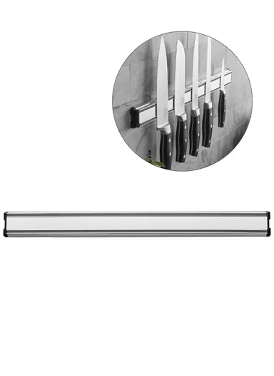 18-Inch Aluminum Alloy Magnetic Knife Holder Wall Mounted Kitchen Knife Storage Rack