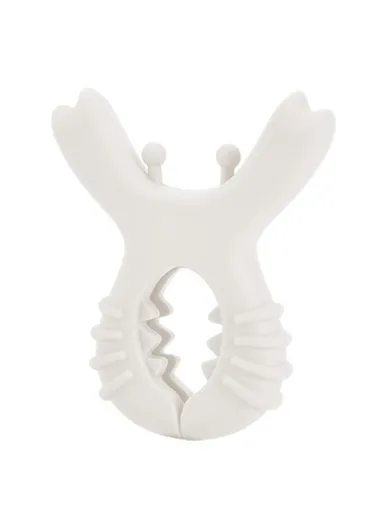 Non-Slip Silicone Kitchen Use Clip Stand, Multi-Function Pot &amp; Utensil Holder (L9 x W7 x H2)cm - White