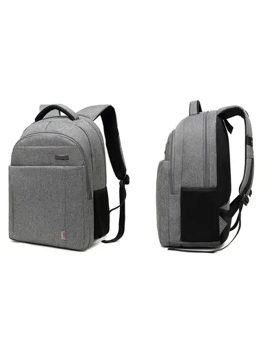 Business Shoulder Bag with External USB Port Waterproof 15.6-inch Laptop Backpack  CB-2037S - Grey