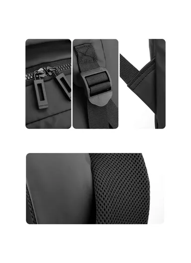 21L Men Nylon Shoulder Bag, Large Capacity 15.6 Inch Laptop Backpack 3402 (W29 x D17 x H44)cm - Grey