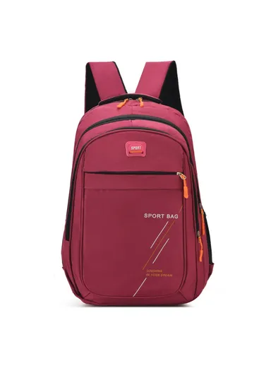 36-55L Lightweight Sport Oxford Cloth Backpack Schoolbag Travel Laptop Dual Shoulders Bag (W30 x D14 x H45) cm- Pink