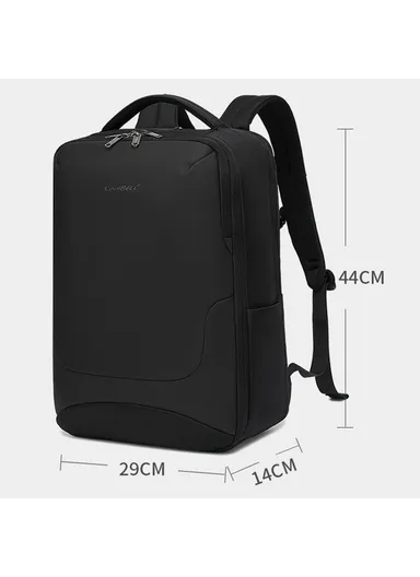 Men's Business Travel Backpack, Anti-Splash Large Capacity Laptop Dual Shoulder Bag CB-8273 (W29 x D14 x H44)cm - Black