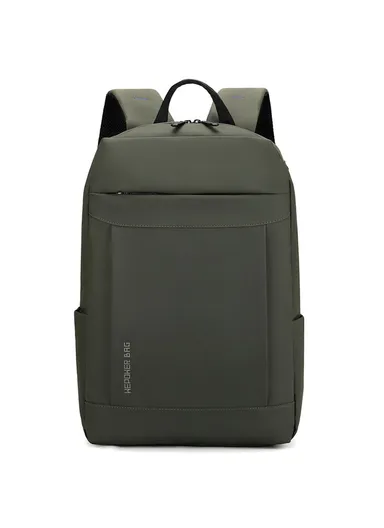Men's Travel Backpack Nylon Lightweight Laptop Backpack Casual Daypack 1295 - Army Green