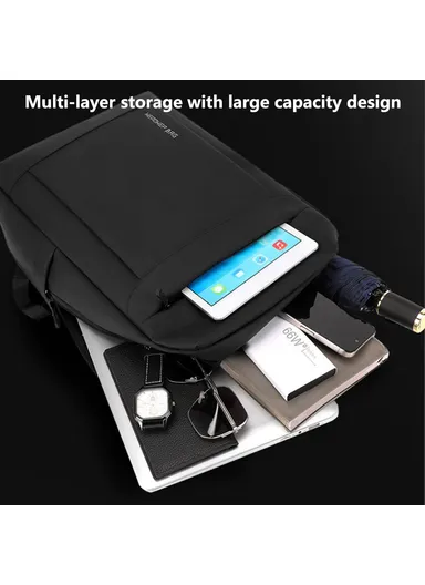 Men's Travel Backpack Nylon Lightweight Laptop Backpack Casual Daypack 1295 - Army Green