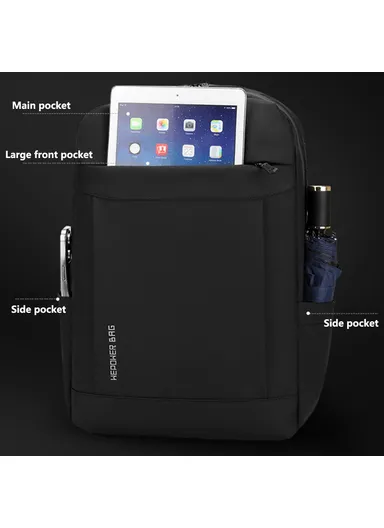 Men's Travel Backpack Nylon Lightweight Laptop Backpack Casual Daypack 1295 - Army Green