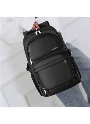 USB Port Dual Shoulders Bag Waterproof Nylon Laptop Backpack Travel Daypack 3878 (W32 x D20 x H50)cm