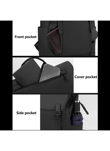  Large Capacity Travel Backpack, Nylon Laptop Backpack, Casual Daypack 1268 - Dark Blue