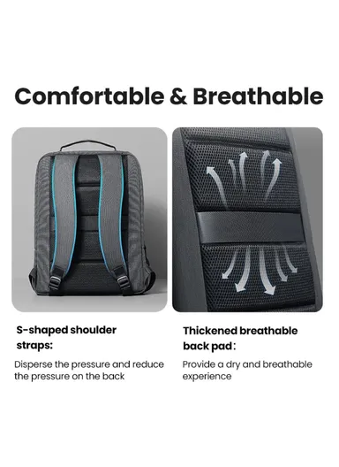 15.6" 600D Oxford Cloth Travel Backpack, Waterproof Laptop Carrying Daypack 90798 