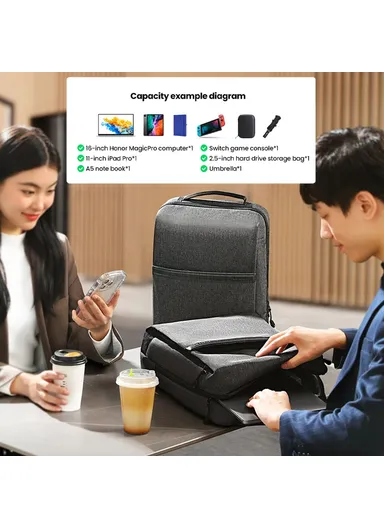 15.6" 600D Oxford Cloth Travel Backpack, Waterproof Laptop Carrying Daypack 90798 