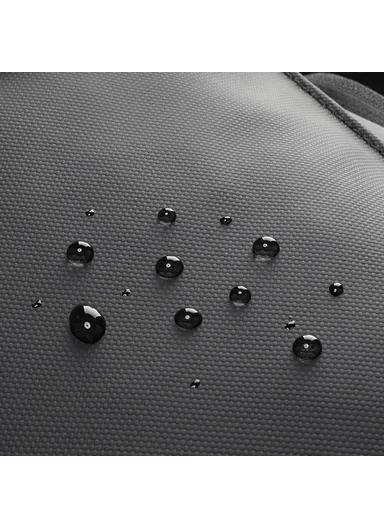 11.5L Magnetic Button Shoulders Bag, Adjustable Straps Business Oxford Cloth Laptop Storage Backpack, Large Travel Bag MR9366 (W30 x D13 x H42)cm - Black