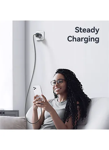 3 in 1 Fast Charger Apple Watch USB-A + USB-C GaN PD 20W Fast Charging Phone Adapter CC293 T67 - EU Plug